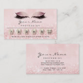 ロイヤリティ6メイクアップ眉目まぶしバラ金ゴールド 名刺 (正面/裏面)