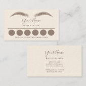 ロイヤリティ6メイクアップ眉目点滅ビジネスカー 名刺 (正面/裏面)