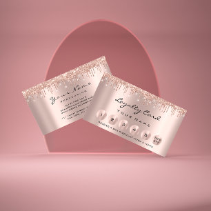 ロイヤリティ6メイクエステティシャンまつ毛バラドリップ 名刺