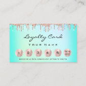 ロイヤリティ6メイクエステティシャンまつ毛バラ海 名刺 (正面)