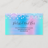 ロイヤリティ6メイクエステティシャンまつ毛ピンクダイヤモンド 名刺 (裏面)