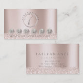 ロイヤリティ6眉毛バラ脱毛グリッター1 名刺 (正面/裏面)