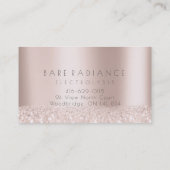 ロイヤリティ6眉毛バラ脱毛グリッター1 名刺 (裏面)