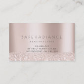 ロイヤリティ6眉毛バラ脱毛グリッター 名刺 (裏面)