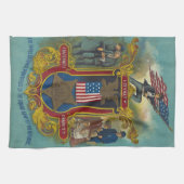 ロイヤリティ、チャリティ、男子学生の社交クラブGARティータオル キッチンタオル (横)