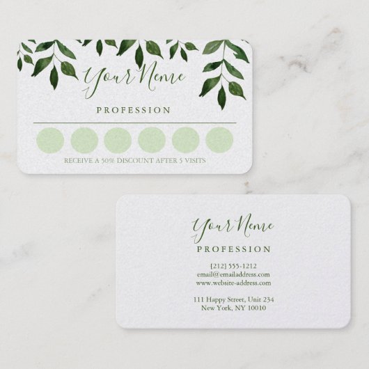 ロイヤリティ・ビジネス・カード 名刺 (正面/裏面)