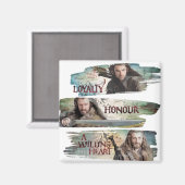 ロイヤリティ、名誉、喜んでハート マグネット (正面/裏面)