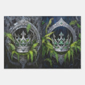 ロイヤリティ、彼と彼女のクラウン ラッピングペーパーシート (正面3)