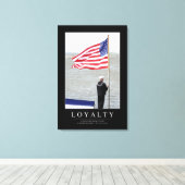 ロイヤリティ:感動的引用文 キャンバスプリント (インサイチュ (ウッドフロア))