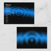 ロイヤリーエレガントブルーの名刺テンプレート 名刺 (正面/裏面)