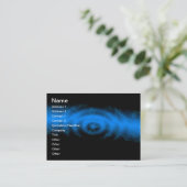 ロイヤリーエレガントブルーの名刺テンプレート 名刺 (スタンド正面)