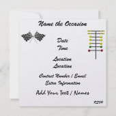 ロイヤルでロックンロールなレーシングパーティー - SRF 招待状 (裏面)