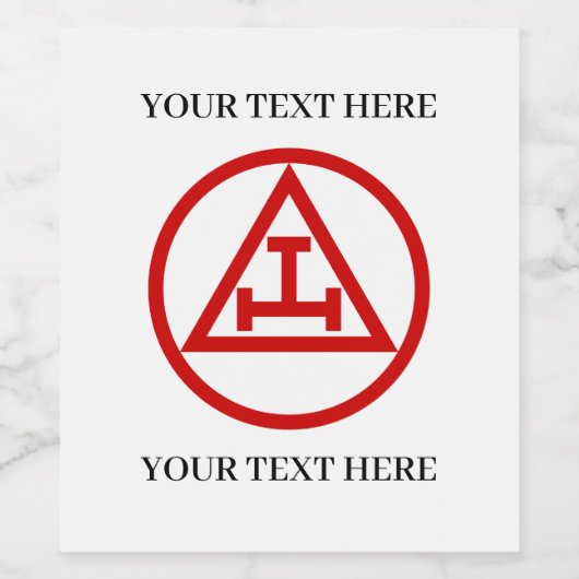 ロイヤルアーク フリーメイソン Square and Compass 共済, メーソン ワインレー ワインラベル (シングルラベル)