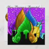 ロイヤルエレガントイベント- SRF 招待状 (正面/裏面)