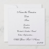 ロイヤルエレガントイベント- SRF 招待状 (裏面)