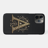 ロイヤルオルネイトモノグラム A ✨ ゴールドヴィンテージラグジュアリー Case-Mate iPhoneケース (裏面(横))
