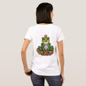 🐸 ロイヤルカエル かわいいキャラクターギフト ✨ Tシャツ (裏面フル)