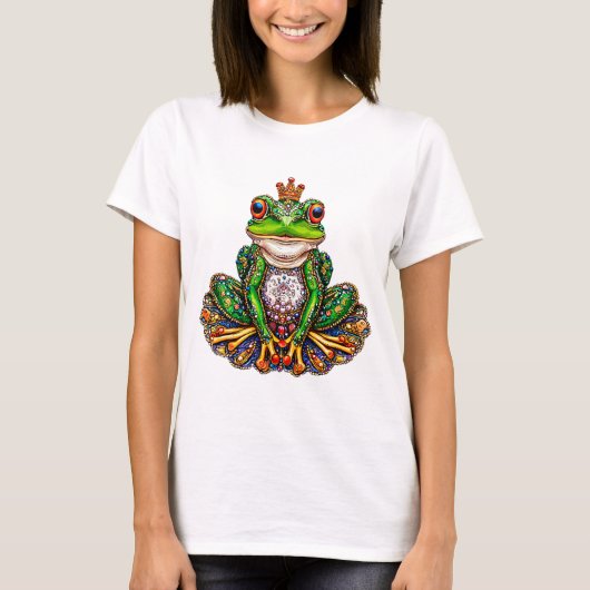 🐸 ロイヤルカエル かわいいキャラクターギフト ✨ Tシャツ (正面)