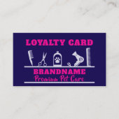 ロイヤルカードペットケアグルーミングサービス 名刺 (正面)