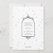 ロイヤルキャッスル 双子 赤ちゃん お姫様と王子様のシャワー 招待状 (裏面)