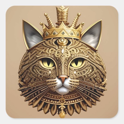 ロイヤルキャットのプロフィール スクエアシール (正面)