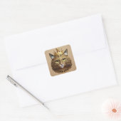 ロイヤルキャットのプロフィール スクエアシール (封筒)