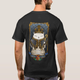 ロイヤルキャットチェスのビショップ駒 Tシャツ
