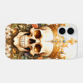 ロイヤルキングスカル iPhoneケース iPhone 16ケース (裏面横)