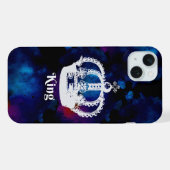 「ロイヤルキング」クラウン風iPhone 15 Plusケース iPhoneケース (裏面横)