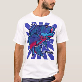 ロイヤルコーチマンの釣りポップアート Tシャツ