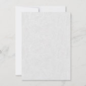 ロイヤルゴールドアートデコモノグラム結婚式の披露宴 招待状 (裏面)