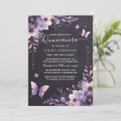 ロイヤルゴールドティアラ ライラック ライトパープル キンセアニエラ 招待状 (スタンド正面)