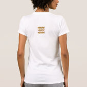 ロイヤルゴールドラメの中心 Tシャツ (裏面)