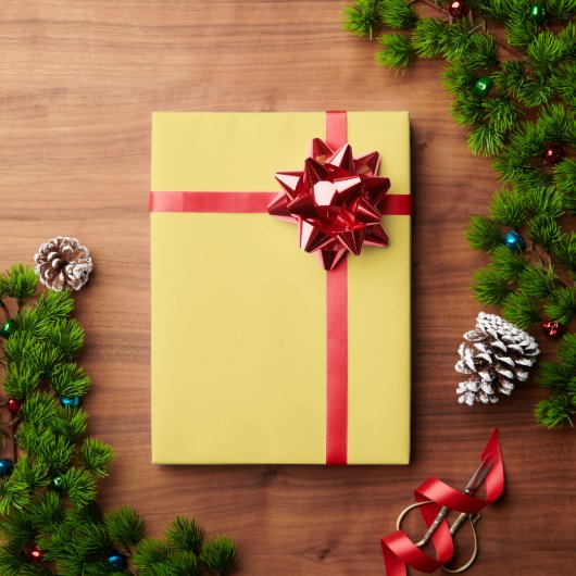ロイヤルゴールド無地 ラッピングペーパー (クリスマスギフト)
