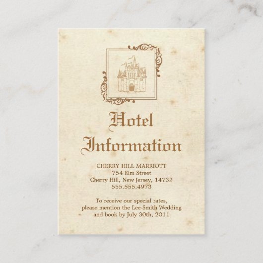 ロイヤルストーリーブック - アコモデーションカード エンクロージャーカード (正面)