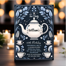 ロイヤルチックな大人の妖精ティーパーティー 60歳の誕生日 招待状