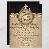 ロイヤルティに合う結婚式招待状 招待状 (正面/裏面)