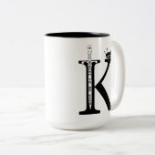 ロイヤルティのように朝を支配する。 ツートーンマグカップ (正面右)