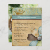 ロイヤルティブライダルシャワー招待状 招待状 (正面/裏面)