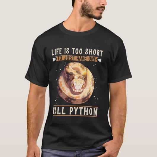 ロイヤルパイソンの生息地装飾タンクモルフサイズボールP Tシャツ (正面)