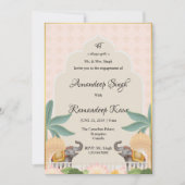 ロイヤルパステルムガルテーマのシーク・ロカ招待状 招待状 (正面)