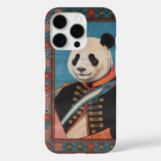 ロイヤルパンダ将軍の肖像画アートのスマホケース iPhone 16 PROケース