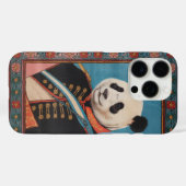 ロイヤルパンダ将軍の肖像画アートのスマホケース Case-Mate iPhoneケース (裏面 (横))