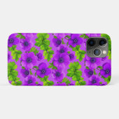 ロイヤルパープルのアネモネの花✨華やかな花のエレガンス Case-Mate iPhoneケース (裏面(横))
