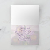 ロイヤルパープルカトレアオーキッド母の日 カード (内部)