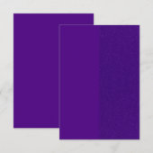 ロイヤルパープル スプリット・グリッター レスポンス カード - カスタム (正面/裏面)