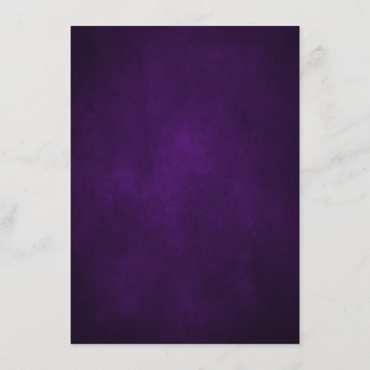 ロイヤルパープル バイオレット ゴールド ボタニカル ウェディング 詳細 エンクロージャーカード (裏面)