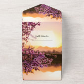 ロイヤルピンクローズ オールインワン招待状 (外側)