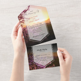 ロイヤルピンクローズ オールインワン招待状