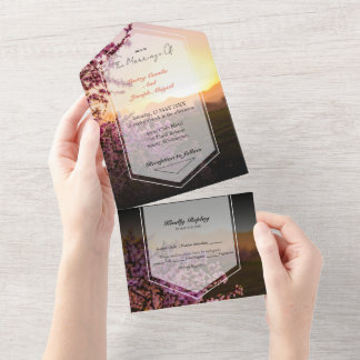 ロイヤルピンクローズ オールインワン招待状